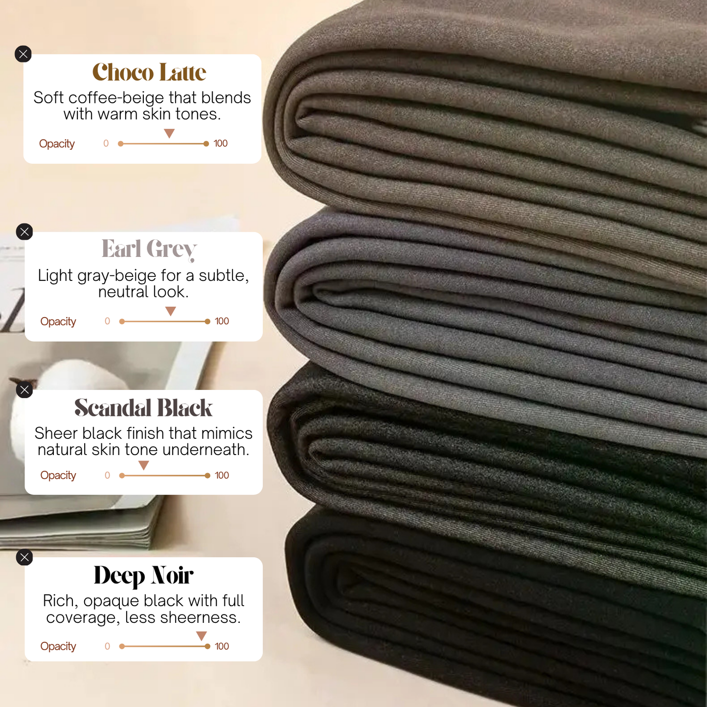 BareFleece™ Viral Magic Fleece Tights With Single Seam & Sheer Tone
