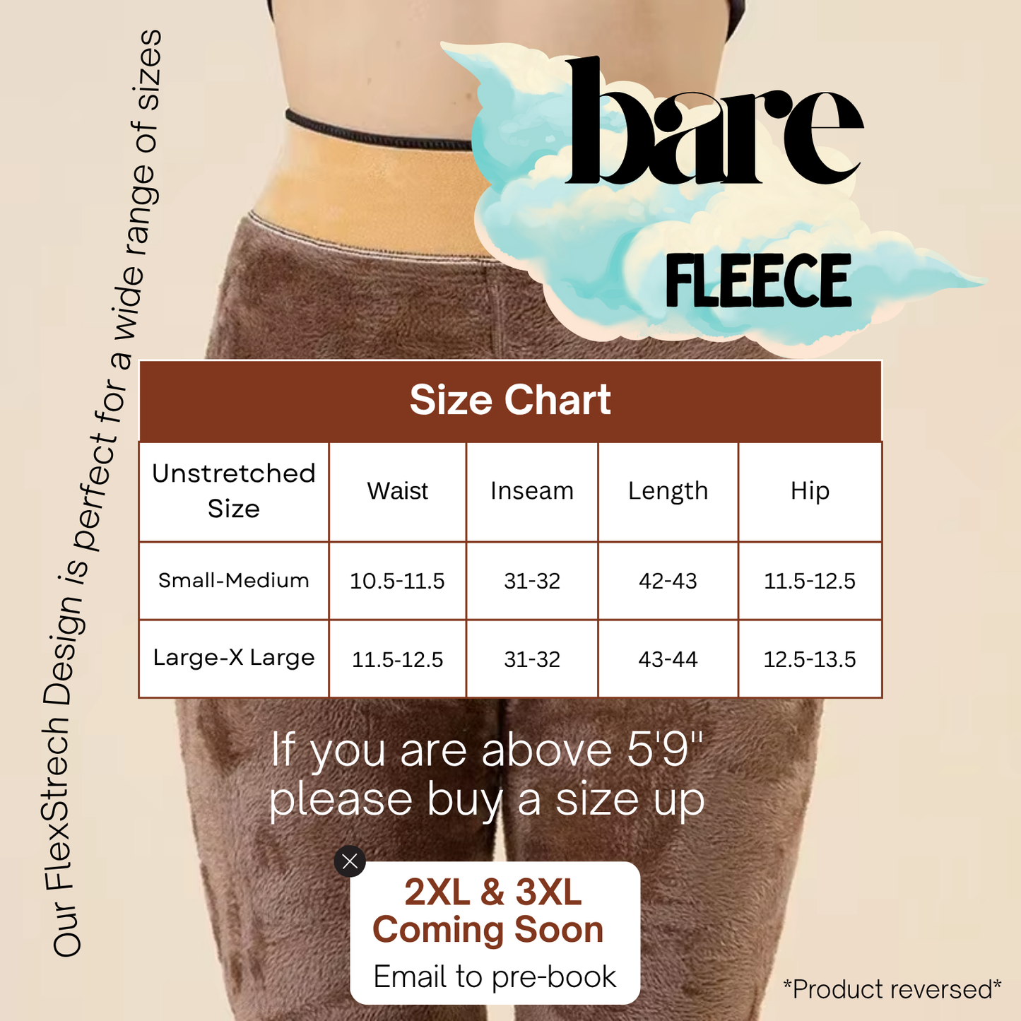 BareFleece™ Viral Magic Fleece Tights With Single Seam & Sheer Tone