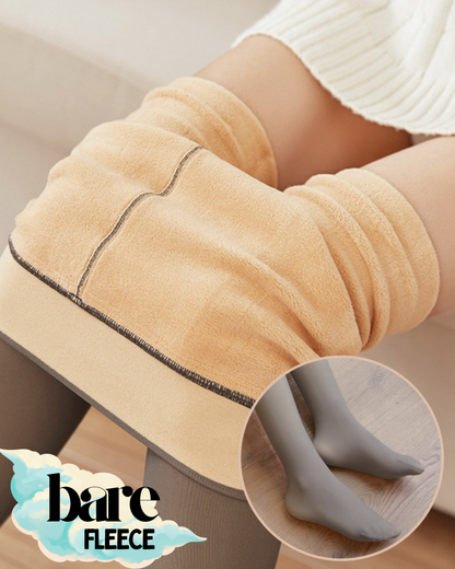 BareFleece™ Viral Magic Fleece Tights With Single Seam & Sheer Tone